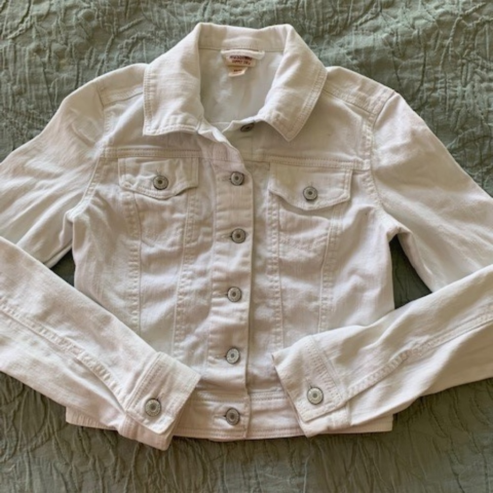 Mossimo White Denim Jacket XS
